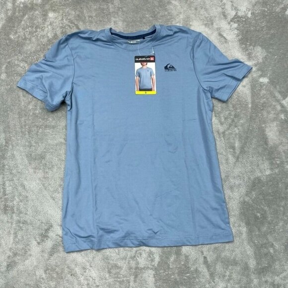 Quiksilver Mens S Blue Moisture-Wicking Short Sleeve T-Shirt 6760 - Picture 1 of 9